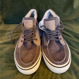 Bass Tan and Cream High-Top Sneakers